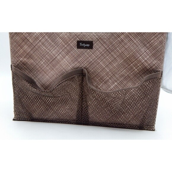 Thirty-One Gifts Thirtyone 31 Collapsible Fold N' File Brown Storage Tote Bin - Picture 6 of 11